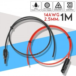 SolarSolar cables - 2.5mm - copper - black and red