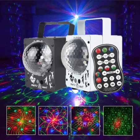 Iluminación de escenarios y eventosCrystal disco magic ball -  60 patterns - laser projector