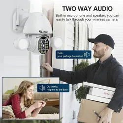 Seguridad de casaAutomatic surveillance llighting camera - humanoid trigger - Wifi - auto tracking