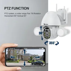 Seguridad de casaAutomatic surveillance llighting camera - humanoid trigger - Wifi - auto tracking