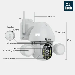 Seguridad de casaAutomatic surveillance llighting camera - humanoid trigger - Wifi - auto tracking