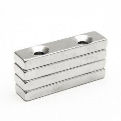 N35N35 block magnets - double holes - 40 * 10 * 5mm