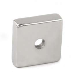 N35N35 square magnet - 30 * 30 * 10mm - with 7mm hole