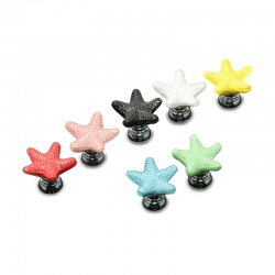 MueblesStarfish shaped knob - ceramic - cupboard / cabinets / handles