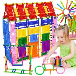 ConstrucciónCreative building sticks for children - magical colors - educational - gift - 500 pieces