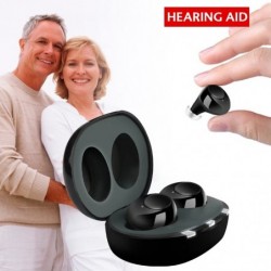 AudifonoAparato auditivo invisible - USB recargable - con caja de carga