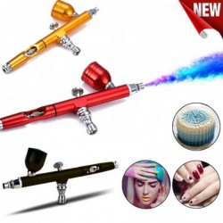 Dual-action airbrush - paint spray gun - kit for nail art / tattoo / cakes decoration - 0.3mm