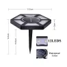 Iluminación solarHexagon shaped - solar lights panel - driveway / lawn / outdoor