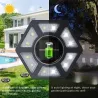 Iluminación solarHexagon shaped - solar lights panel - driveway / lawn / outdoor