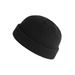 Knitted warm hat - short - ribbed - unisexHats & Caps