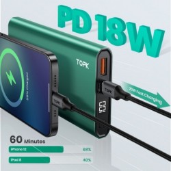 I1006P - portable power bank - charger - dual USB - quick charge 10000mAh - LED