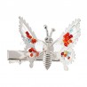 Pinzas de cabelloHollow butterfly hairclip - with crystal decorations - children / kids