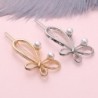 Pinzas de cabelloBow-knot butterfly - metal hair clip - with pearl decorations