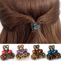 Pinzas de cabelloCrab shaped hairclip - with crystal decorations - girls / women