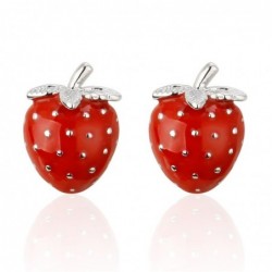 GemelosStrawberry shaped - metal cufflinks