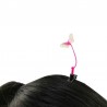 Pink butterfly / long grass - hair clip - 2 piecesHair clips