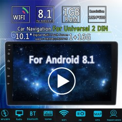 RadioAndroid 8 - DIN-2 CAR RADIO - 10.1" TOUCH SCREEN - GPS - BLUETOOTH - FM - WIFI - MP3 - MIRRORLINK