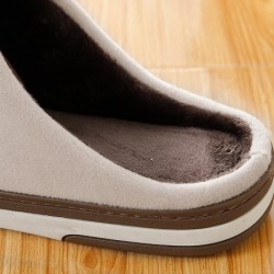 SlippersStriped home slippers - with suede / fur