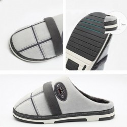 SlippersStriped home slippers - with suede / fur