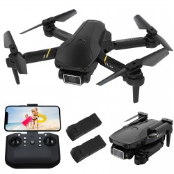 DronesFLYHAL E69 - WIFI - FPV - 1080P HD Wide Angle Camera - Foldable - RC Drone Quadcopter - RTF