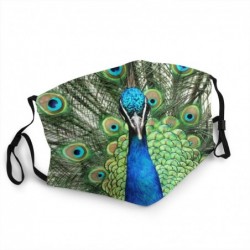 Mascarillas bucalesGreen peacock - adult face mask - non-disposable - washable - dust proof / anti-virus