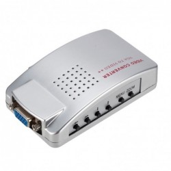 PC signal converter box - adapter - VGA to TV AV RCA - NTSC PALHDMI Switch