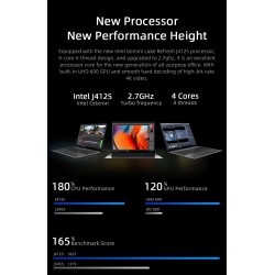 portátilesCHUWI GemiBook Pro - 14 inch - 2K - 12GB RAM 256GB - SSD Intel Celeron - Windows 10 - computer with backlit / keyboard