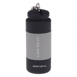 LinternasMini torch flashlight - LED - USB - rechargeable - waterproof - with keychain