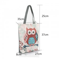 Bolsos de manoClassic handbag - single shoulder strap - print with flowers / owls