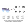 Gafas de solVintage square sunglasses for men - rimless