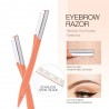 OjosOT&T 2pcs Eyebrow Shaver Eyebrow Trimmer Shaper Makeup Knife Portable Facial Hair Remover Blade Razor Eyebrow Razor For W...