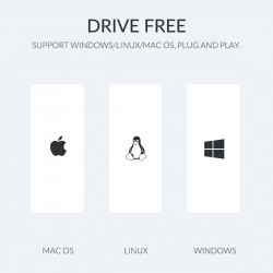 Desktop grommet - USB 3.0 HUB type-C - high speed splitter - with SD / TF / headphone / microphone adapter - for PCHubs