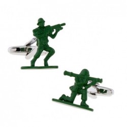Trendy green cufflinks - contra fighterCufflinks