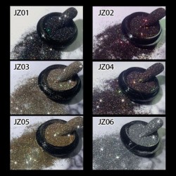 Shiny sugar nail art powder - glitter - luxurious sparkle dustNail polish