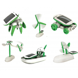 SolarJuguetes robot 6 en 1 - kit educativo - alimentado por energía solar