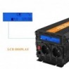 SolarPure sine wave power converter - remote control - LCD display - solar inverter - DC 24V to AC 220V - 1500W