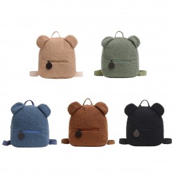 MochilasTrendy small backpack - with bear ears - lamb fleece
