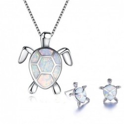 Elegant necklace / earrings with sea turtle - jewellery setJewellery Sets