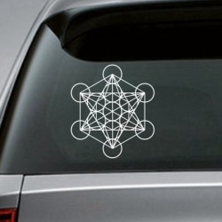 Metatron's cube - sacred geometry sticker - for car / laptop / windowStickers