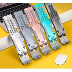 SoporteAluminum laptop / tablet stand - adjustable bracket - non-skid