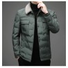 ChaquetasFashionable warm short jacket - down windbreaker - with detachable fur collar