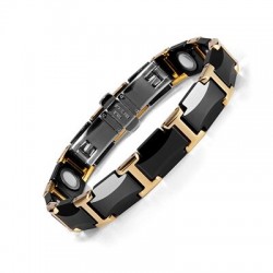 Magnetic bracelet - black ceramic tungsten steel - unisex - radiation protectionScreen Protectors