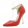 PumpsElegant high heel pumps - with a metal ankle chain