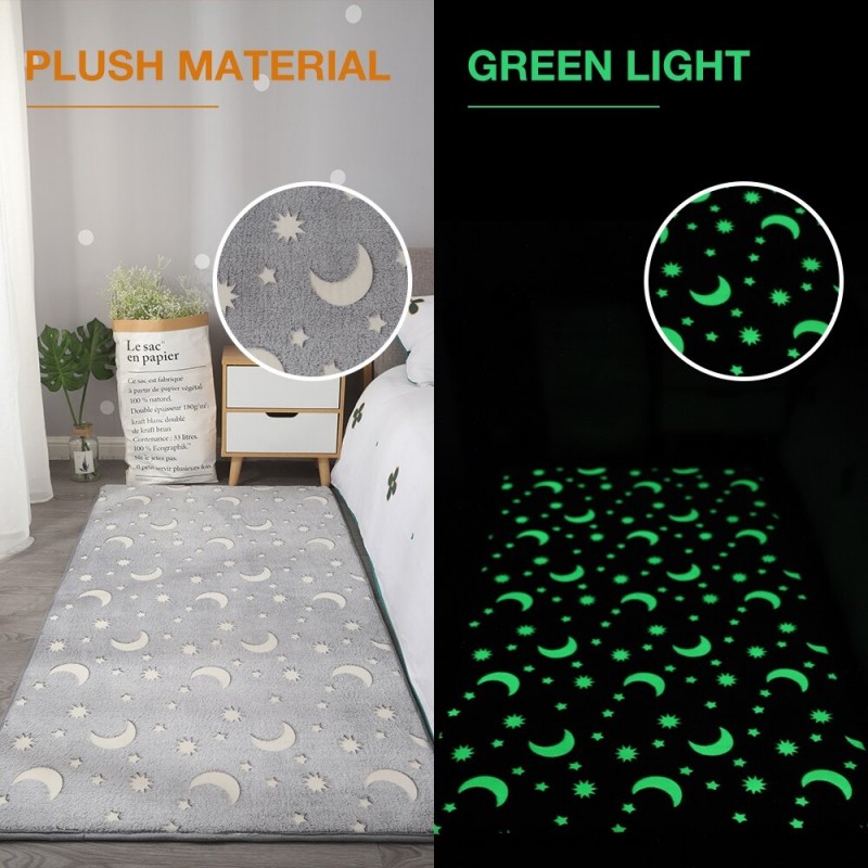 AlfombrasThick luminous carpet - plush fluffy mat