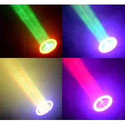Iluminación de escenarios y eventosMini LED beam - laser light - moving head - DJ / stage light - 60W - RGBW - DMX