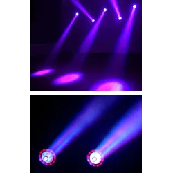 Iluminación de escenarios y eventosMini LED beam - laser light - moving head - DJ / stage light - 60W - RGBW - DMX