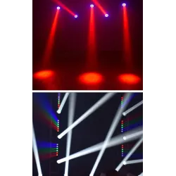 Iluminación de escenarios y eventosMini LED beam - laser light - moving head - DJ / stage light - 60W - RGBW - DMX