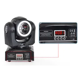 Iluminación de escenarios y eventosMini LED beam - laser light - moving head - DJ / stage light - 60W - RGBW - DMX