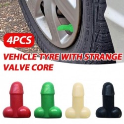 Partes de ruedaUniversal tire valves - luminous - for cars / bicycles / motorcycles - penis shaped - 4 pieces