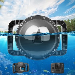 ProtteciónDiving dome port - dual-handheld - waterproof lens cover - for GoPro Hero 8 Black - 6 inch